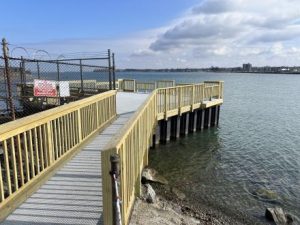 Dunkirk Harbor fishing platform